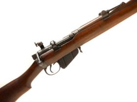 BSA .303 SMLE bolt action rifle, 25inch barrel with tangent rear sight, standard military