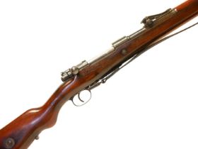 Deactivated DWM Gew98 7.92 bolt action rifle, 28 inch barrel fitted with lanze vizier sight, the