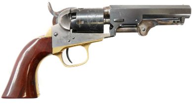 Italian probably Uberti .31 copy of a Colt pocket revolver, 4 inch octagonal barrel, five-shot