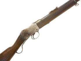 Deactivated Martini Henry 303 rifle, 30 inch barrel with folding ladder sight, the action stamped