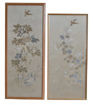 Two Chinese needlework tapestries