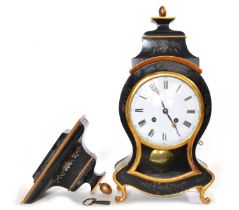 Mid 19th century Swiss 8-day 'Neuchatel' bracket clock