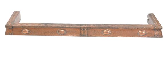 Arts & Crafts style hammered copper fender