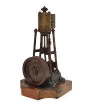 Early 20th century vertical upright steam engine