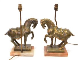Pair of Horse Table lamps