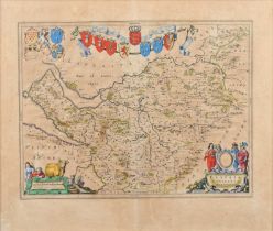 Blaeu, Joan. Map of Cheshire.