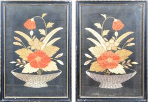 Pair of 19th century silkwork pictures