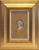 Leslie Johnson for Royal Doulton Miniature Portrait Plaque