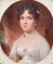 English School (19th century) Female portrait