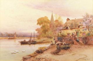 Walter Stuart Lloyd R.B.A. (British 1845-1929) "Bosham, Sussex"