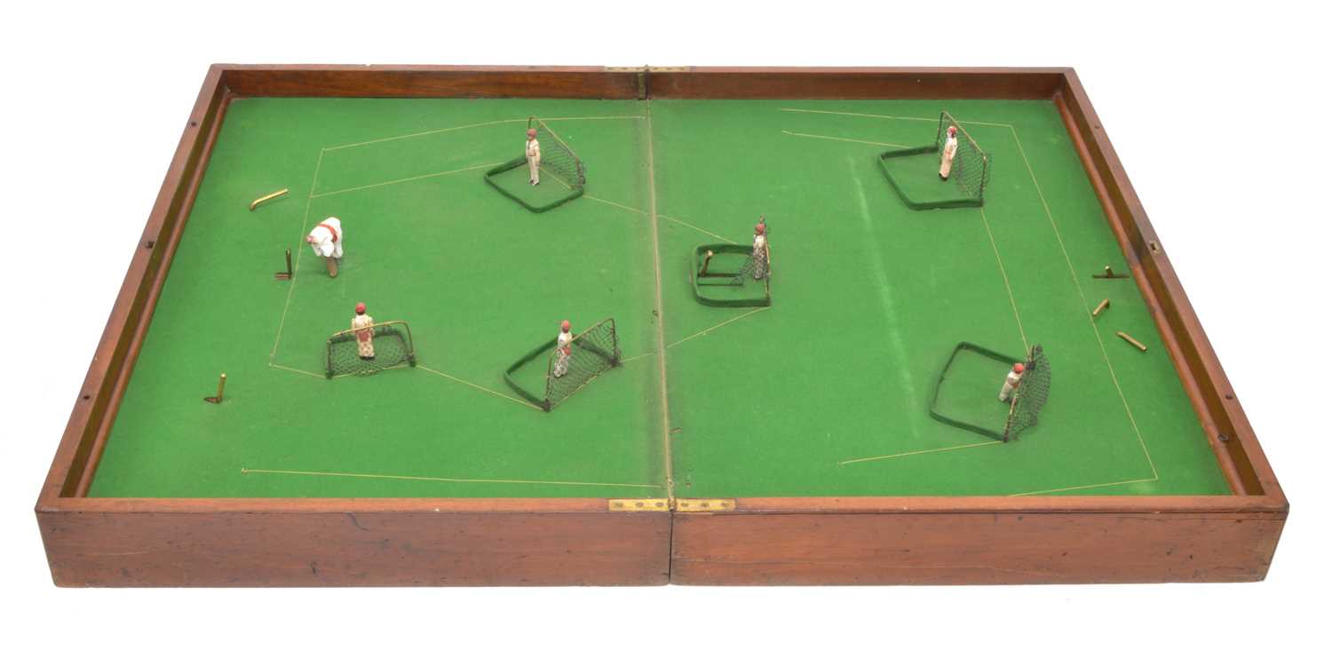 Early 20th century tabletop cricket game retailed by Hamleys