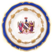 Chamberlains Worcester plate from the Lord Dudley service