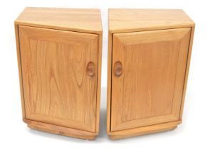 Ercol Two golden elm cabinets