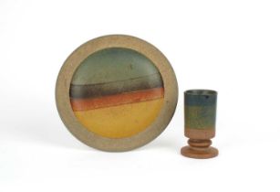 Robin Welch Pottery (British 1939-2019) Table Goblet and Plate