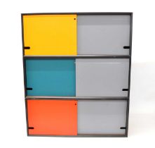 Wim Rietveld (Style of) Set of Three Modular Stacking Cabinets