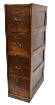 Oak filing cabinet