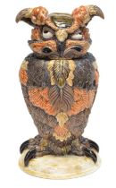 Andrew Hull Pottery Oswald the Owl "Oswald the Owl" Wally bird jar and cover