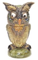 Andrew Hull Pottery "Ollie Owl" Wally bird jar and cover