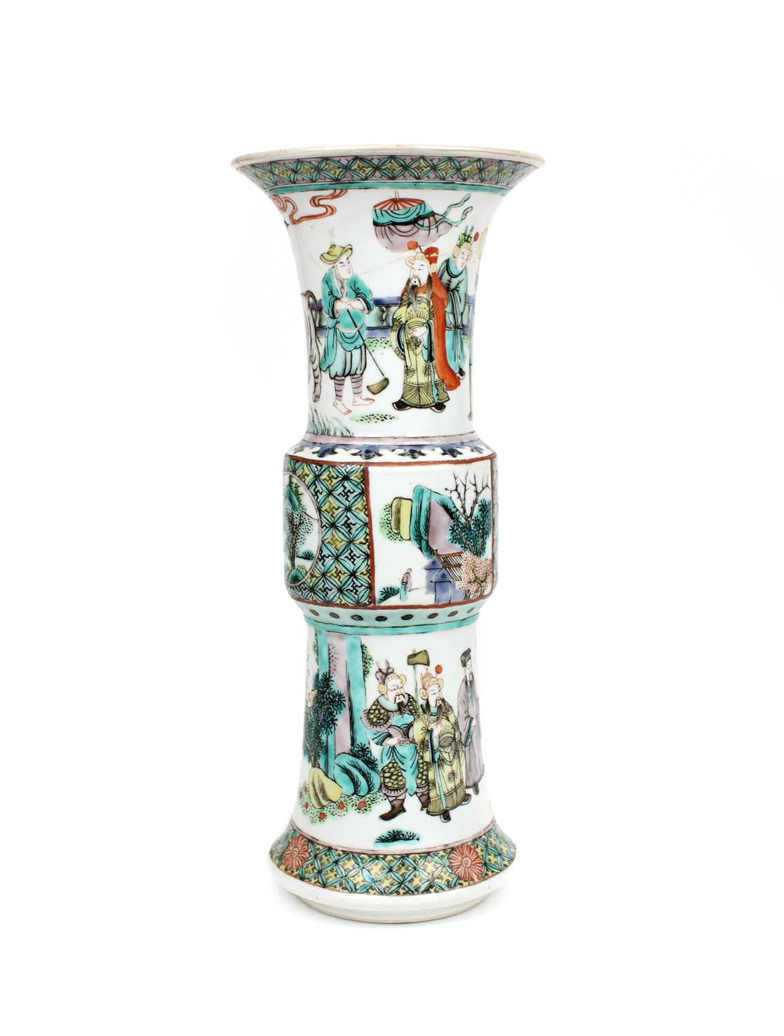 Chinese Famille Verte "Gu" Vase - Image 5 of 11