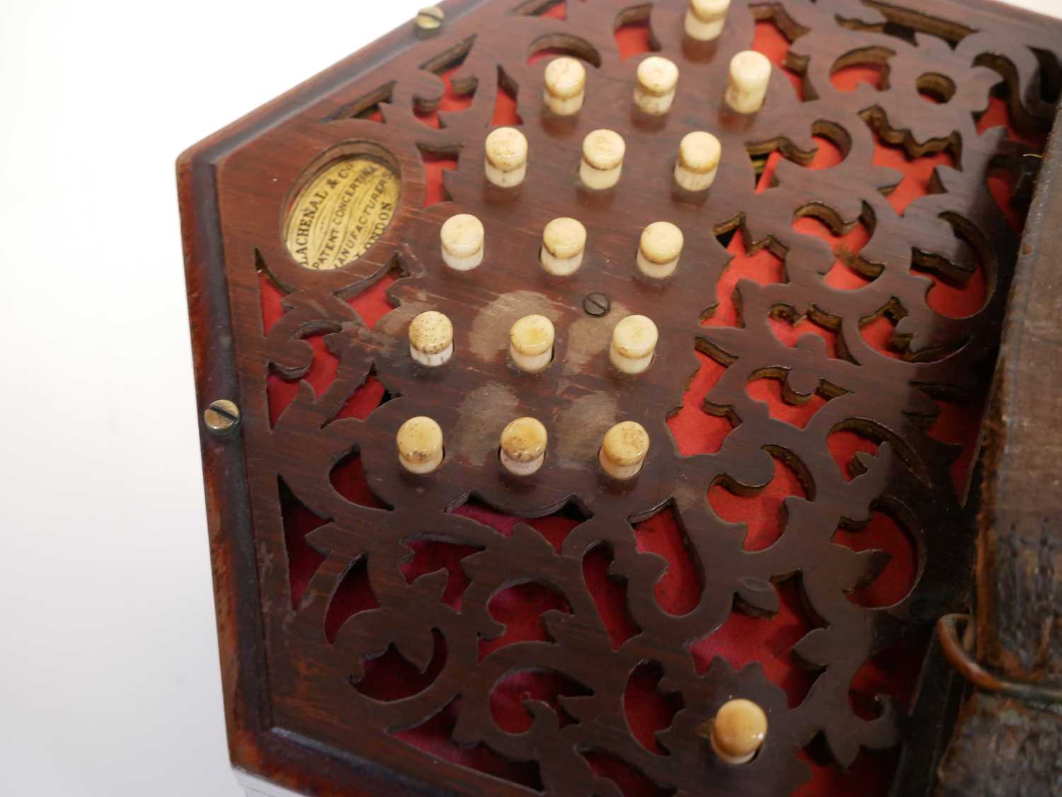 33-Key Anglo Concertina by Lachenal - Image 9 of 14