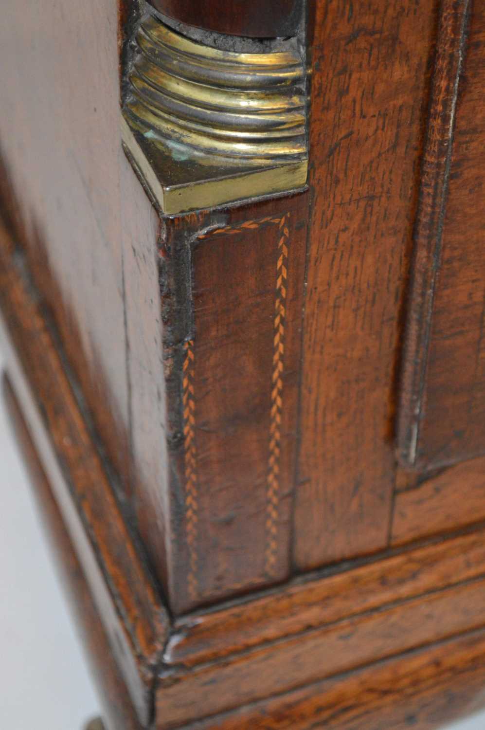 George III Oak and Mahogany Cross-Banded Cheshire or Lancashire Dresser Base - Image 12 of 12