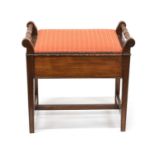 Victorian Mahogany Piano Stool A. Wilson Peck & Co., Ltd., Sheffield