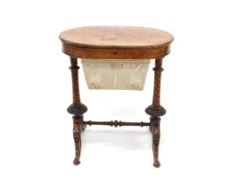 Victorian Walnut Sewing Table