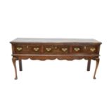 George III Oak Dresser Base