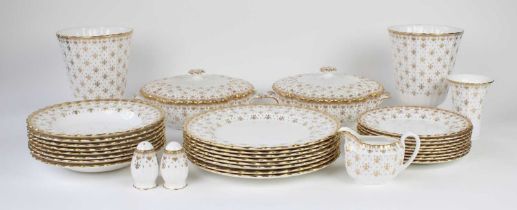 "Fleur-de-Lys" Pattern Part Coffee & Dinner Service by Spode