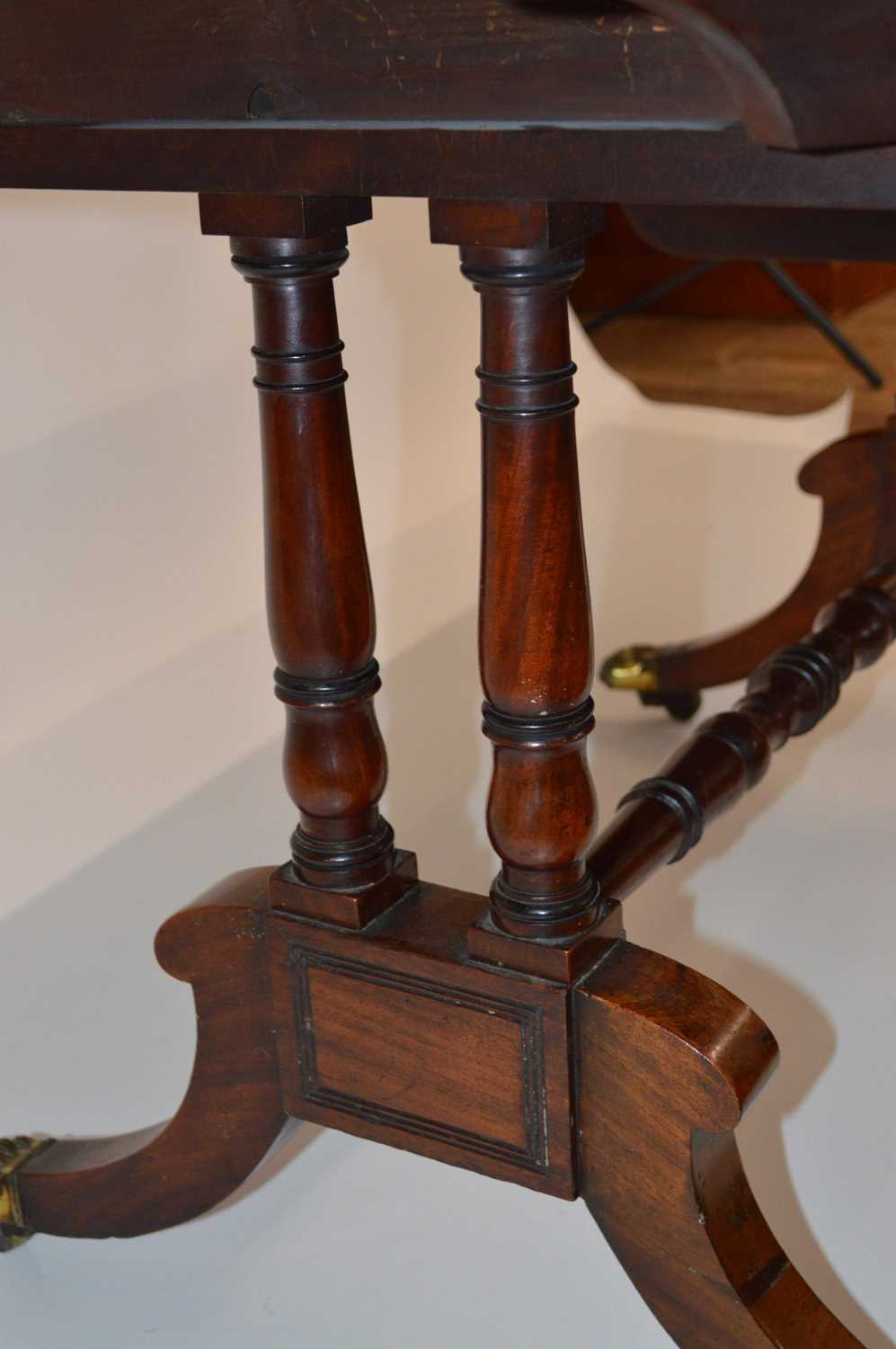 Early 19th Century Regency Mahogany and Coromandel Cross-Banded Sofa Table - Image 5 of 9