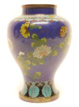 Chinese Cloisonne Enamel Vase