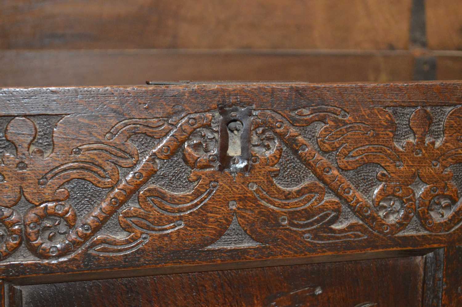 17th Century and Later Oak Mule Chest - Image 11 of 15