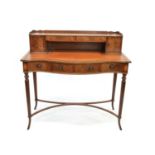 Modern Reproduction Mahogany Bonheur-du-Jour or Ladies Writing Desk