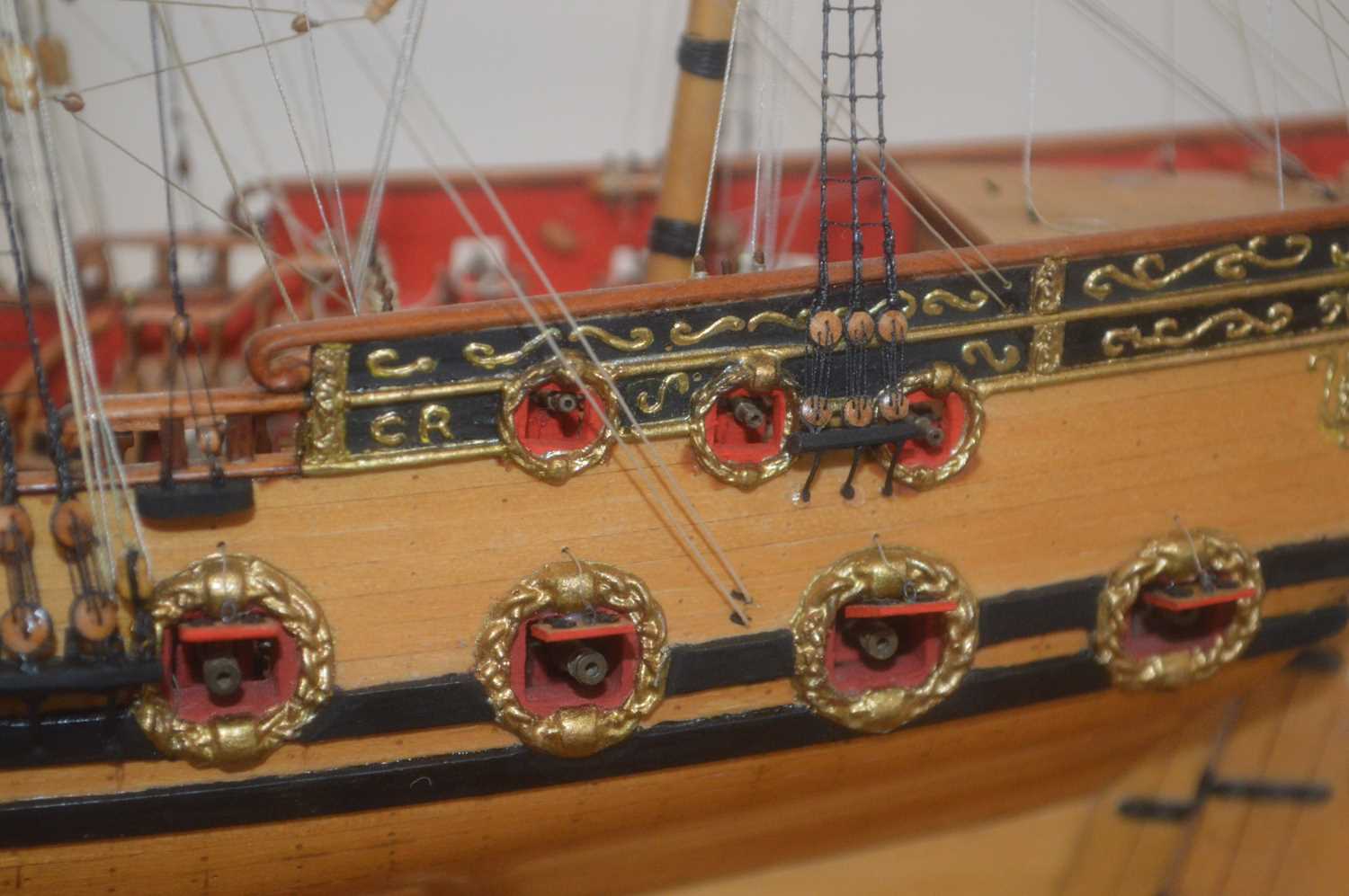 Scratchbuilt Model of a 17th Century Sixth Rater Ship - Image 2 of 4