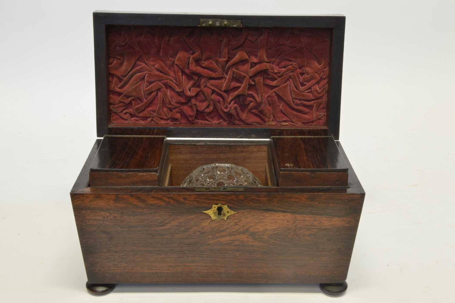 Early 19th Century Rosewood Tea Caddy - Image 2 of 5