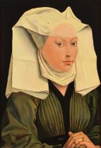 Arthur Rowlands (British 1904-2000) "Portrait of a Woman" after Rogier van der Weyden and "A Woman"