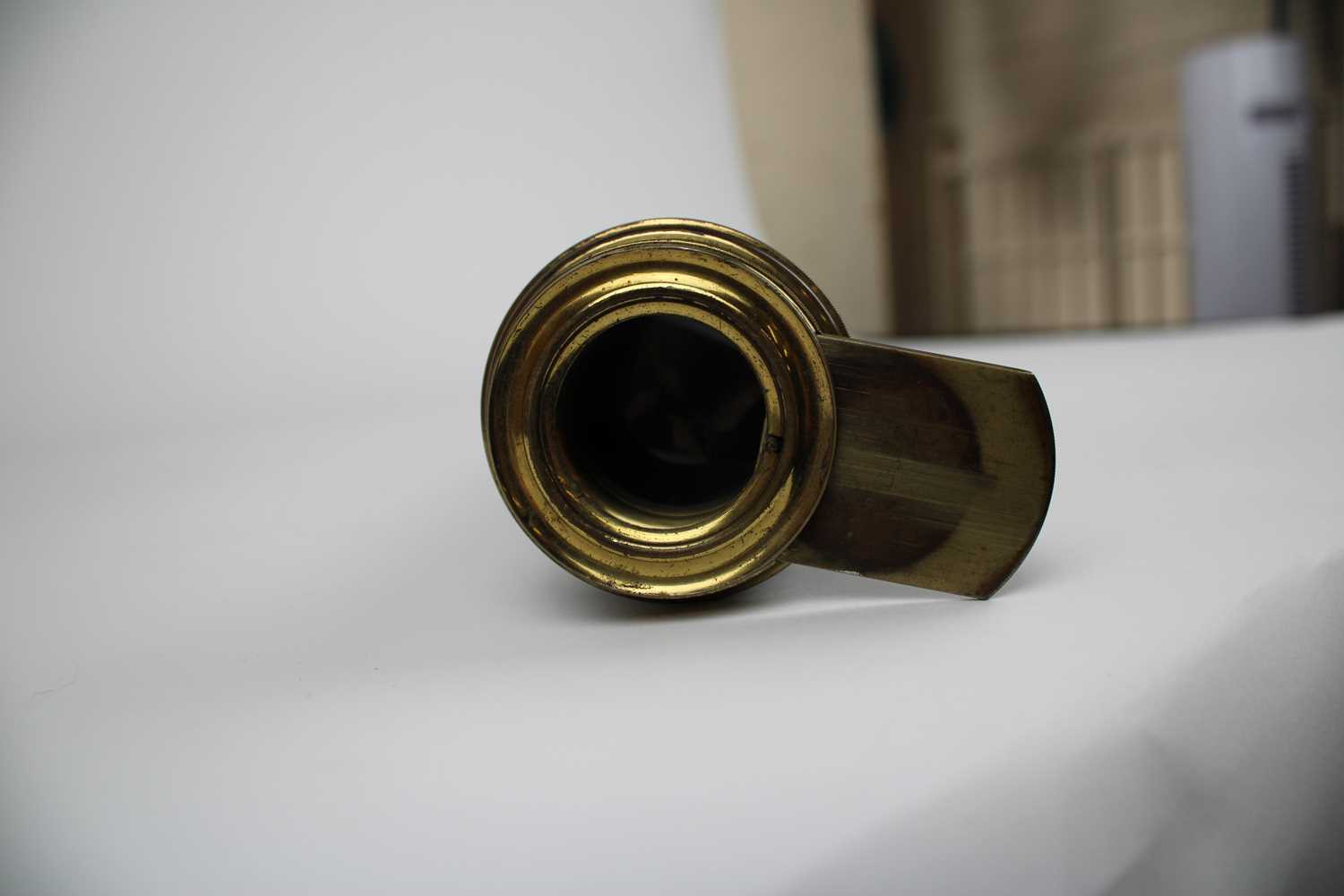 Mahogany and Brass Three-Draw Telescope - Image 10 of 10