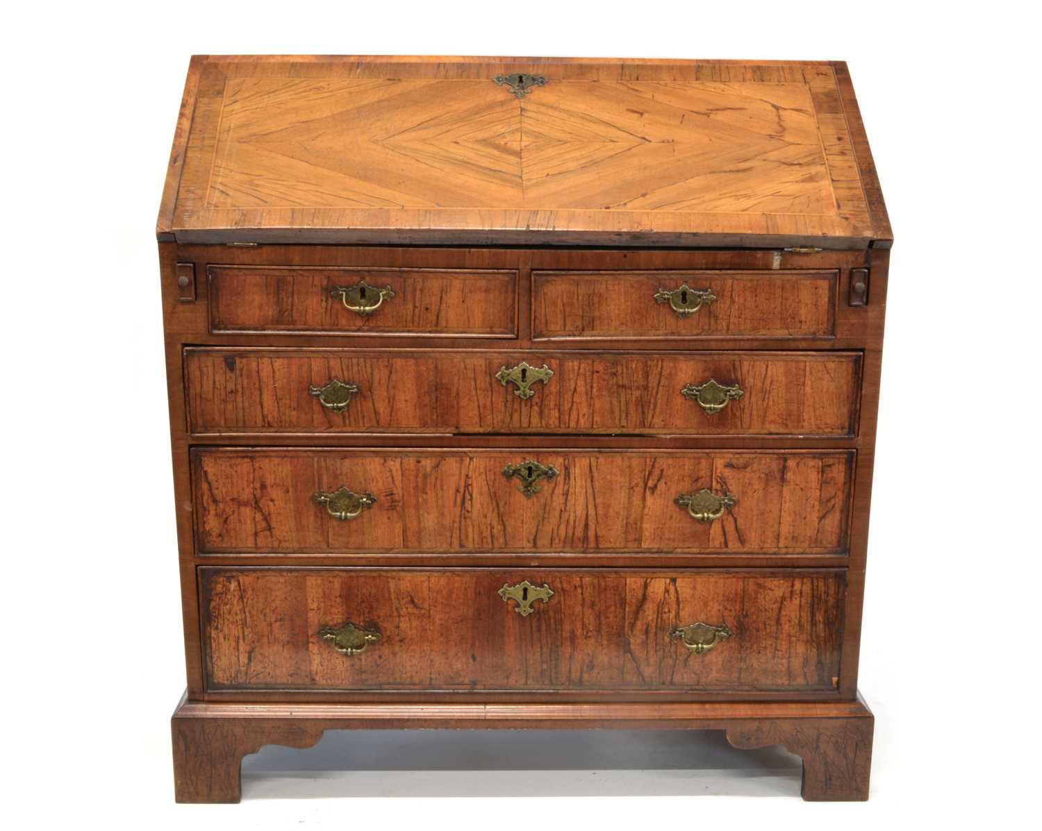 18th Century Walnut Veneered Bureau