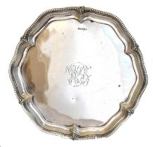 An Edward VII silver salver,