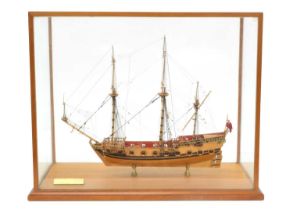 Scratchbuilt Model of a 17th Century Sixth Rater Ship