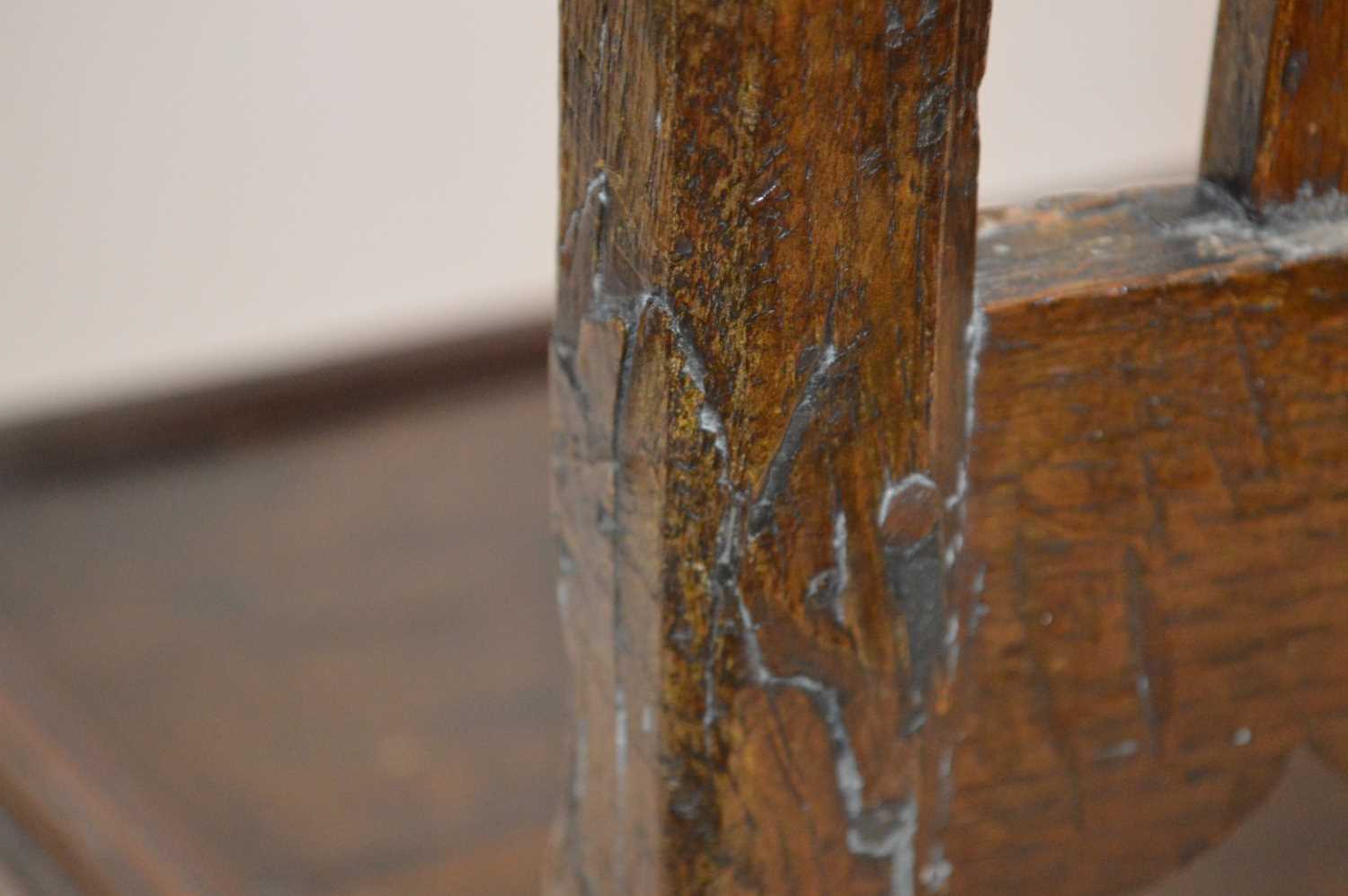 Early 18th Century Oak Side Chair - Image 4 of 5