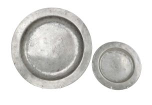 Two 18th Century Pewter Plates