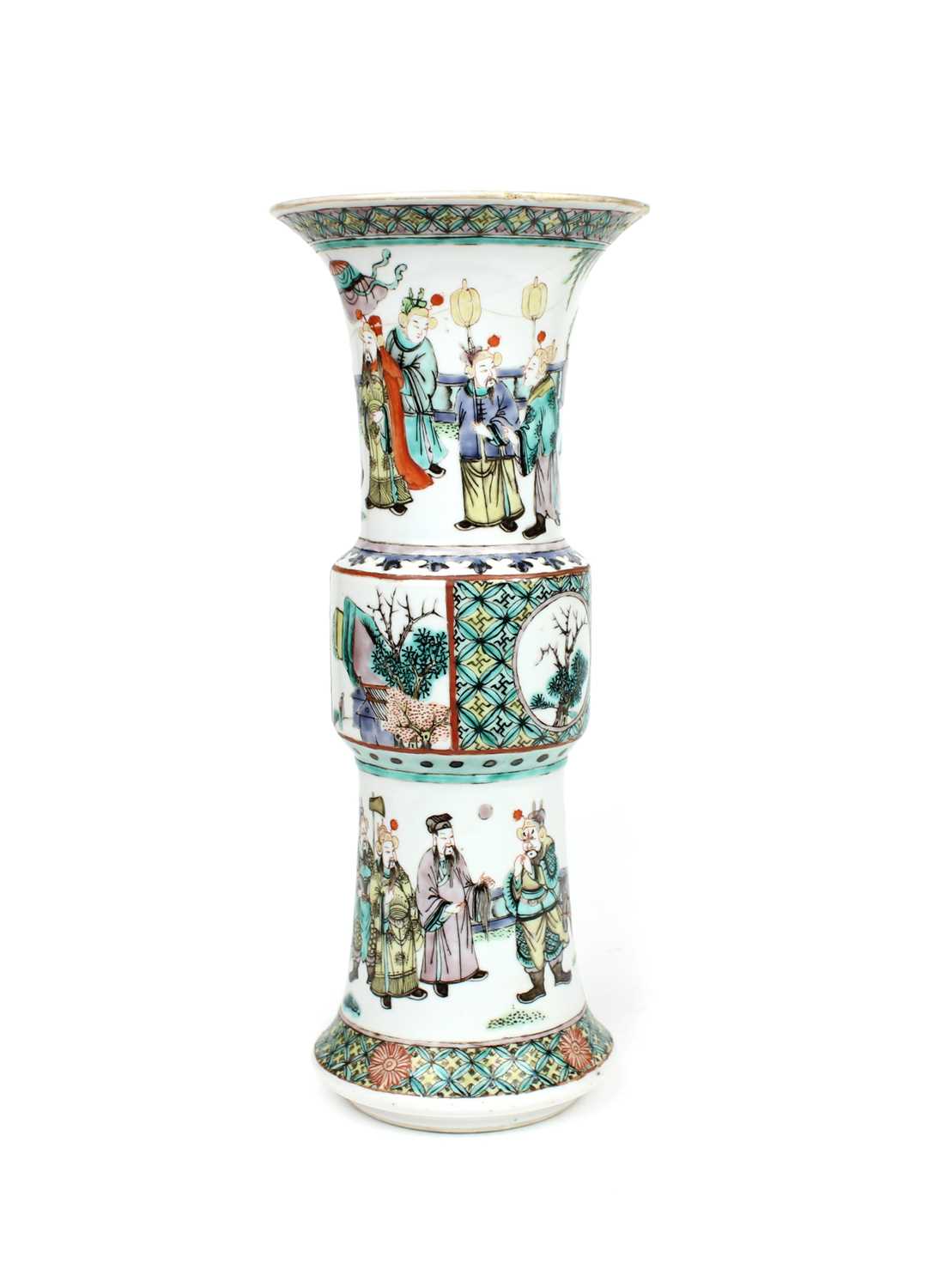 Chinese Famille Verte "Gu" Vase - Image 2 of 11