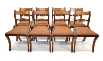 Set of Eight Regency-style Mahogany Dining Chairs in the Manner of William Tillman