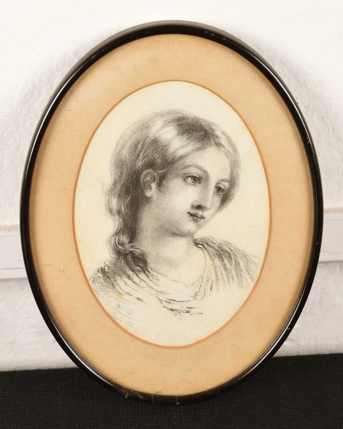 English school (19th century) Portrait of a lady - Image 2 of 2