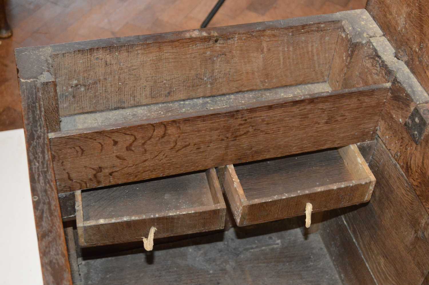 17th Century and Later Oak Mule Chest - Image 9 of 15