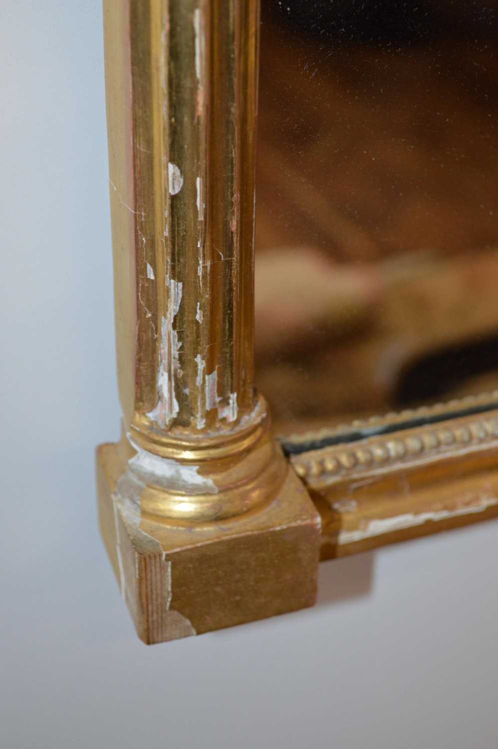 Regency Style Giltwood Verre Eglomise Pier Mirror - Image 3 of 6