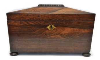 Early 19th Century Rosewood Tea Caddy