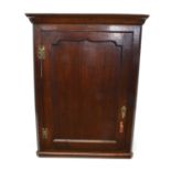 George III Oak Corner Cupboard