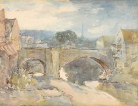 Francis Abel William Taylor Armstrong (British 1849-1920) "The Bridge"